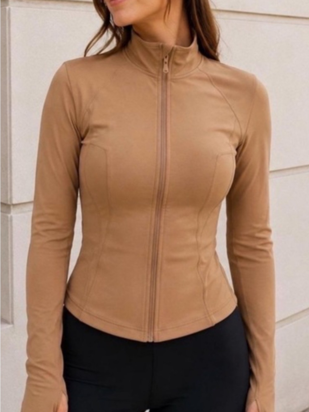 Girlfriend Collective track coat size S
